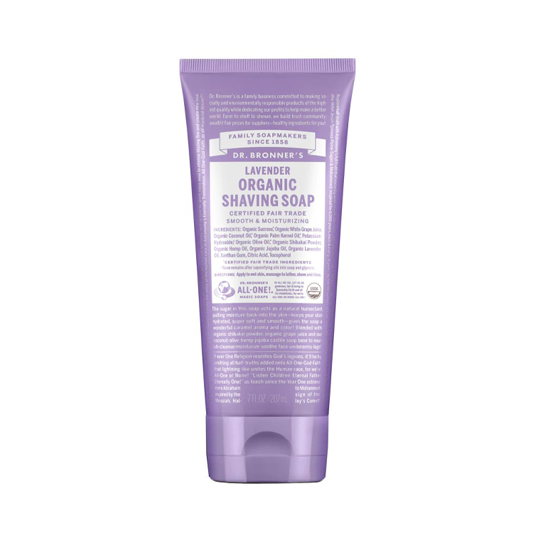 Dr Bronners Lavender Organic Shaving Soap 207ml